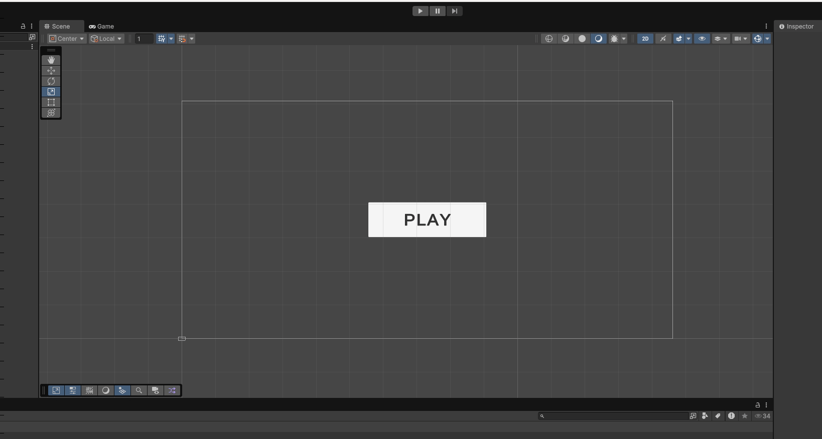 Animated prototype showing the main menu and gameplay loop