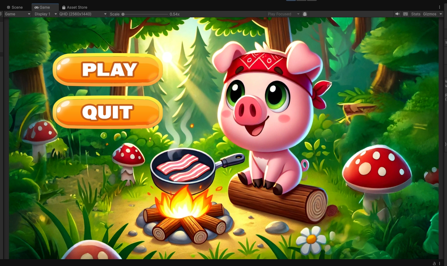 Early main menu layout design