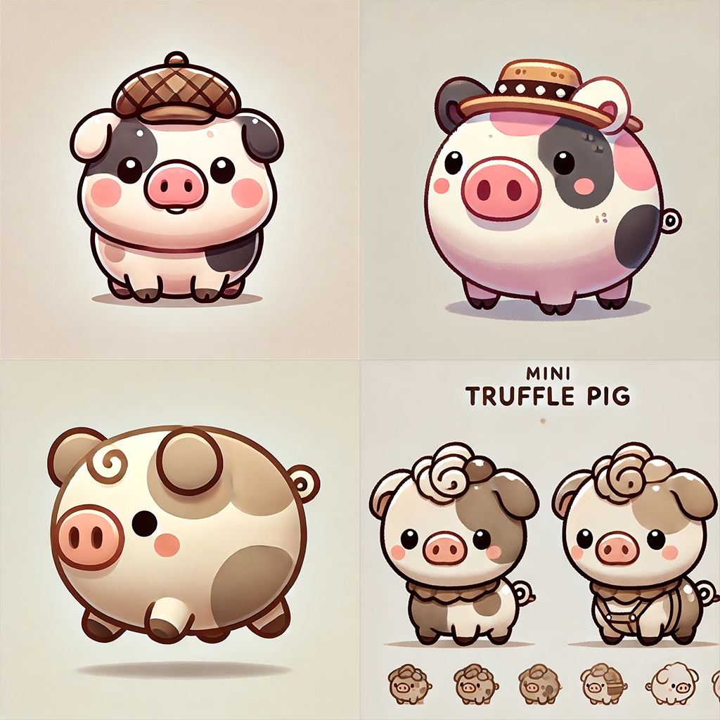 Prototype art collection of Taffy